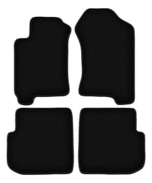Črne velur preproge BASIC za: Subaru Forester I crossover (1997-2002)