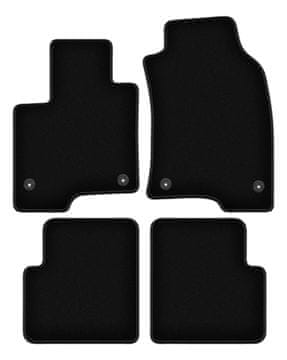 Črne velur preproge BASIC za: Fiat Panda III kombilimuzina (2012-)