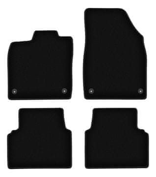 Črne velur preproge BASIC za: Volkswagen ID.3 kombilimuzina (2019-)