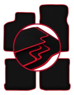 Velurne talne preproge z rdečim robom za: Seat Ibiza II kombilimuzina (1993-2001)