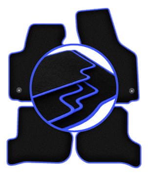 Avtomobilske preproge CARLUX-BLUE za: Seat Leon II kombilimuzina (2005-2012)