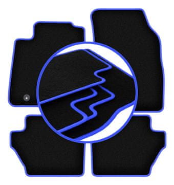 Avtomobilske preproge CARLUX-BLUE za: Ford Fiesta MK7 kombilimuzina (2008-2011)
