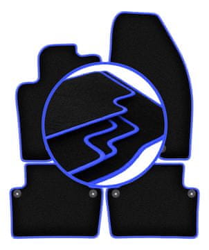 Avtomobilske preproge CARLUX-BLUE za: Volvo S80 I limuzina (1998-2006)