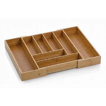 Kela Zložljiva kredenca KALMA bambus 35-58x43x6,5cm KL-12013