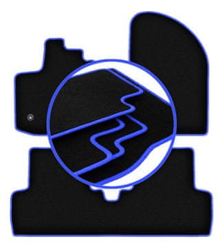 Avtomobilske preproge CARLUX-BLUE za: Dacia Lodgy enoprostorec (2012-)