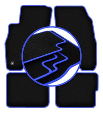 Avtomobilske preproge CARLUX-BLUE za: Fiat Grande Punto kombilimuzina (2005-2009)