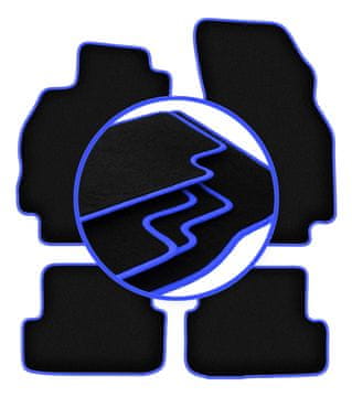 Avtomobilske preproge CARLUX-BLUE za: Renault Megane II kombilimuzina (2002-2008)