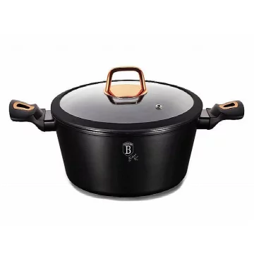 Berlingerhaus Kozarec s pokrovom z marmornato površino 20 cm Black Rose Collection BH-1641