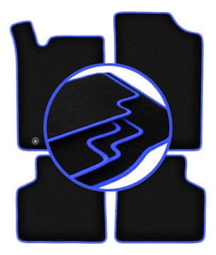 Avtomobilske preproge CARLUX-BLUE za: Citroen Xantia X1 / X2 break, karavan, liftback (1993-2001)