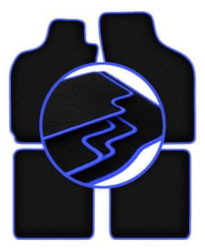 Avtomobilske preproge CARLUX-BLUE za: Fiat Albea limuzina (2002-2010)