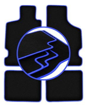Avtomobilske preproge CARLUX-BLUE za: Citroen Saxo kombilimuzina (1996-2003)