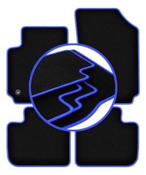 Avtomobilske preproge CARLUX-BLUE za: Citroen C4 Cactus II crossover (2018-)