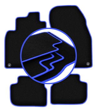 Avtomobilske preproge CARLUX-BLUE za: Saab 9-3 II kabriolet (2002-2014)