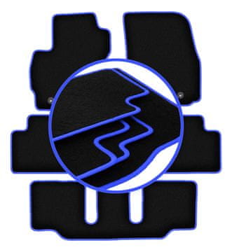 Avtomobilske preproge CARLUX-BLUE za: Mazda 5 I 7 sedežev (2005-2010)