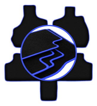 Avtomobilske preproge CARLUX-BLUE za: Chrysler Grand Voyager III 7-sedežni (2000-2008)