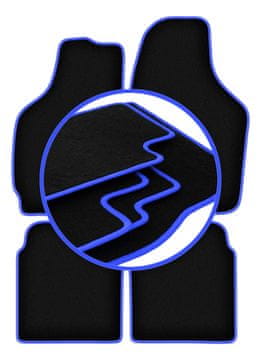 Avtomobilske preproge CARLUX-BLUE za: Daewoo Tico kombilimuzina (1996-2001)