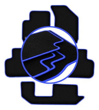 Avtomobilske preproge CARLUX-BLUE za: Dodge Journey JC49 7-sedežni (2007-2016)