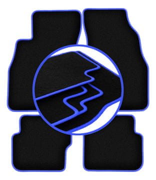 Avtomobilske preproge CARLUX-BLUE za: Fiat Punto EVO kombilimuzina (1998-2012)