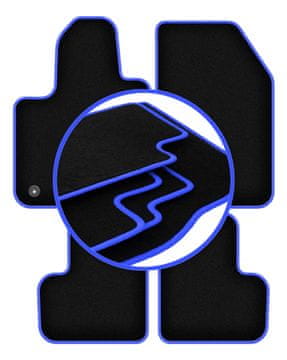 Avtomobilske preproge CARLUX-BLUE za: Fiat 500X II crossover (2018-)