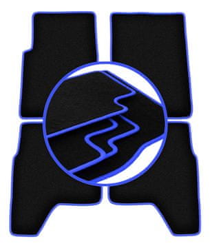 Avtomobilske preproge CARLUX-BLUE za: Hyundai Galloper terenska vozila (1991-2003)