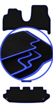 Avtomobilske preproge CARLUX-BLUE za: Lancia Phedra 7 sedežev (2002-2010)