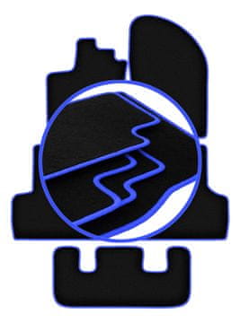 Avtomobilske preproge CARLUX-BLUE za: Dacia Lodgy 7 sedežev (2012-)