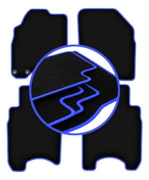 Avtomobilske preproge CARLUX-BLUE za: Honda Jazz II kombilimuzina (2002-2007)