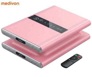 Medivon Oxya Pro fitnes vibracijska plošča + daljinski upravljalnik, 90 W, roza