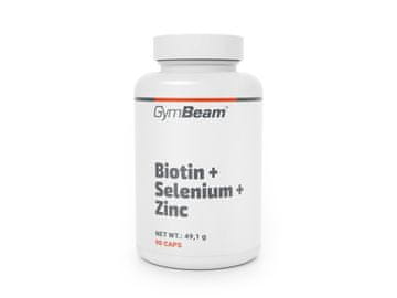 GymBeam Prehransko dopolnilo Biotin + selen + cink v kapsulah