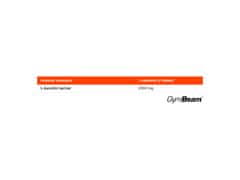 GymBeam Karnitin TABS v tabletah, 100 tablet