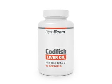 GymBeam Olje iz jeter trske z omega-3, 90 kapsul