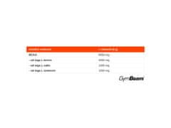 GymBeam Aminokisline BCAA 4:1:1 Instant v prahu, 1000 g