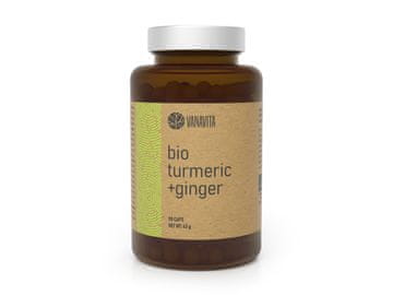 GymBeam BIO kurkuma + ingver v kapsulah, 90 kapsul