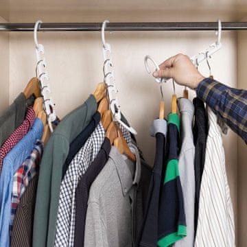 InnovaGoods Hanger Organiser for 40 Items Plusrobe InnovaGoods 24 Pieces