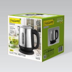 MAESTRO Električni kuhalnik vode MAESTRO MR-027, 1.2 L, 1630 W, nerjaveče jeklo/črn