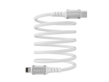 Havit HAVIT CB6298 - Magnetni USB-C/Lightning kabel, 1m, bel