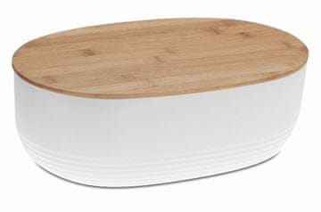 Kela Kruhovka NAMUR iz plastike / lesa, bela