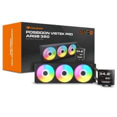 Cougar COUGAR Poseidon Vistek Pro 360 Vodno hlajenje CPU, ARGB, črno
