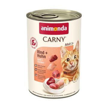 Animonda ANIMONDA Carny Adult govedina in piščanec - mokra hrana za mačke, 400g