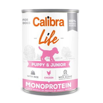 slomart CALIBRA Dog Life Puppy&Junior Piščanec in riž - mokra hrana za pse, 400 g