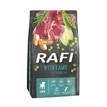 slomart RAFI Junior z jagnjetino - suha hrana za pse - 3 kg