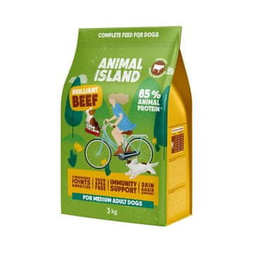 slomart ANIMAL ISLAND Brilliant Beef - suha hrana za pse - 3 kg