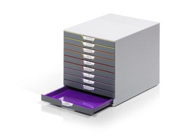 slomart Durable VARICOLOR 10 pisalni organizator, C4, večbarvni