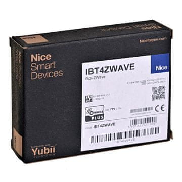 NICE Nice IBT4ZWAVE daljinski upravljalnik, Z-Wave, črna/bela