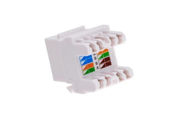 slomart QLA žični konektor RJ45 MKN-U5-1, bel
