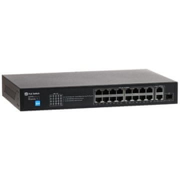 slomart Action GTX-B1-18-16G1SFP/X PoE mrežni stikalnik, 16-portni
