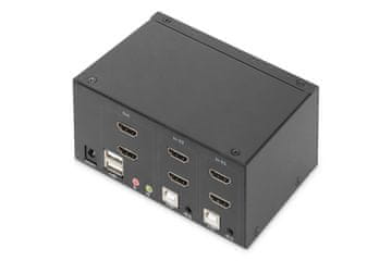slomart Digitus KVM stikalo 2-portno Dual Display 4K HDMI