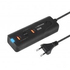 Esperanza Esperanza EZC109 univerzalni USB-C polnilnik, 60W, črn