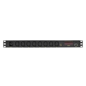 LogiLink LogiLink PDU8P01 razdelilna enota, 8x AC vtičnica, 1U, črna
