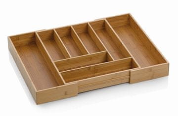 Kela Raztegljiva mizica KALMA iz bambusa 35-58 × 43 × 6,5 cm